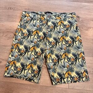 AussieBum‎ Authentic Chino Shorts Medium M Tropical Floral Print Mens